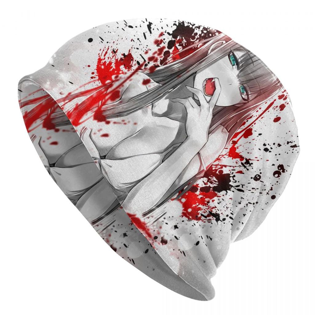 Kawaii zéro deux Bonnet chapeaux mode tricot Chapeau pour unisexe femmes hiver chaud chérie dans les Franxx Skullies bonnets casquettes