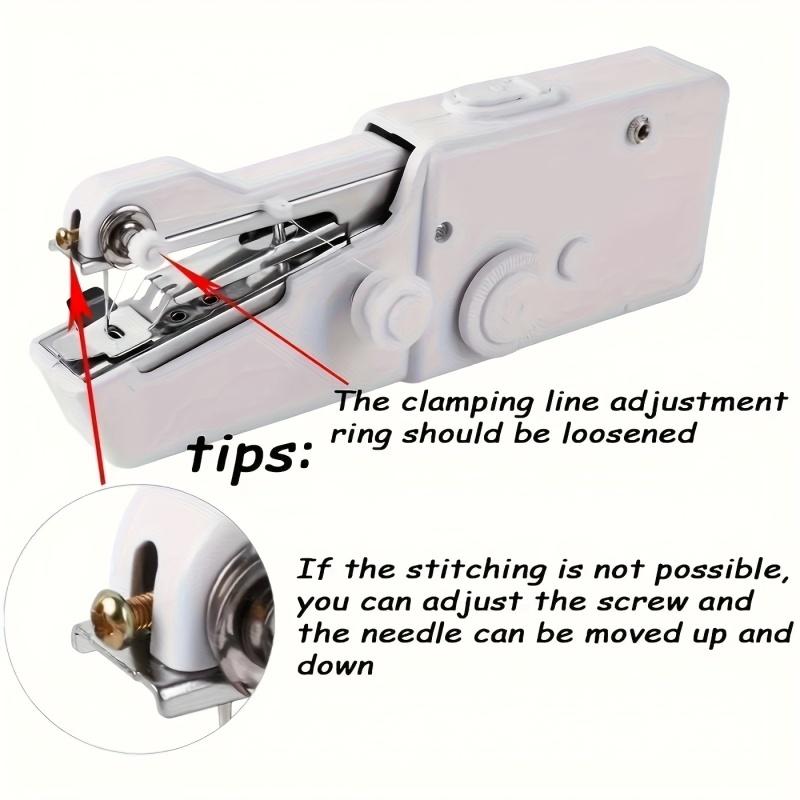 Portable Handheld Multifunctional Electric Sewing Machine Battery Powered Mini Sewing Machine for Home, Travel & DIY