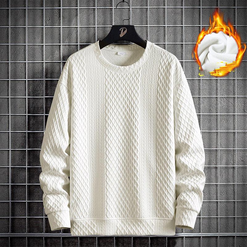 Spring and Autumn Men's Casual Large Size Round Neck Long Sleeve Sweatshirt