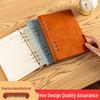 Custom Logo A5 Loose-Leaf Notebook with Detachable A6 Notepad for Business Meetings