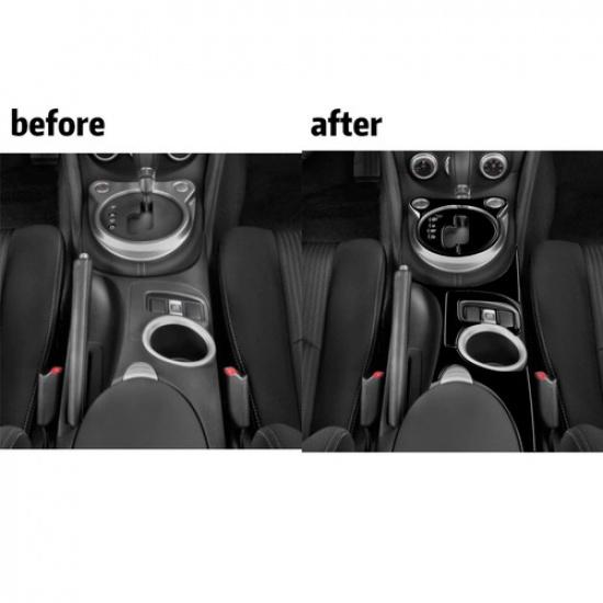 5Pcs Glossy Piano Black Automatic Gear Shift Cover Trim For Nissan 370Z