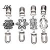 Vintage Clothing Fasteners 4Pcs Sweater Clips for Women Girls, Retro Floral Cardigan Clips, Elegant Scarf Clasps Shawl Clip, Waist Cincher Loose Tops,