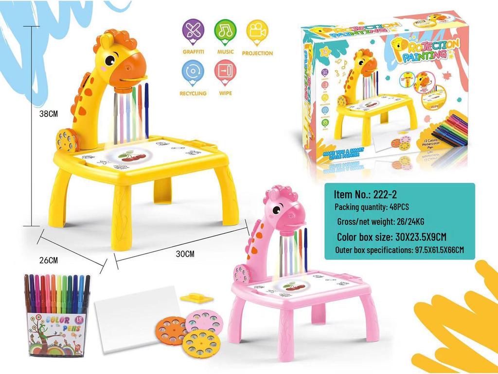 Children's Projection Drawing Board: Educational Graffiti Art Table for Toddlers