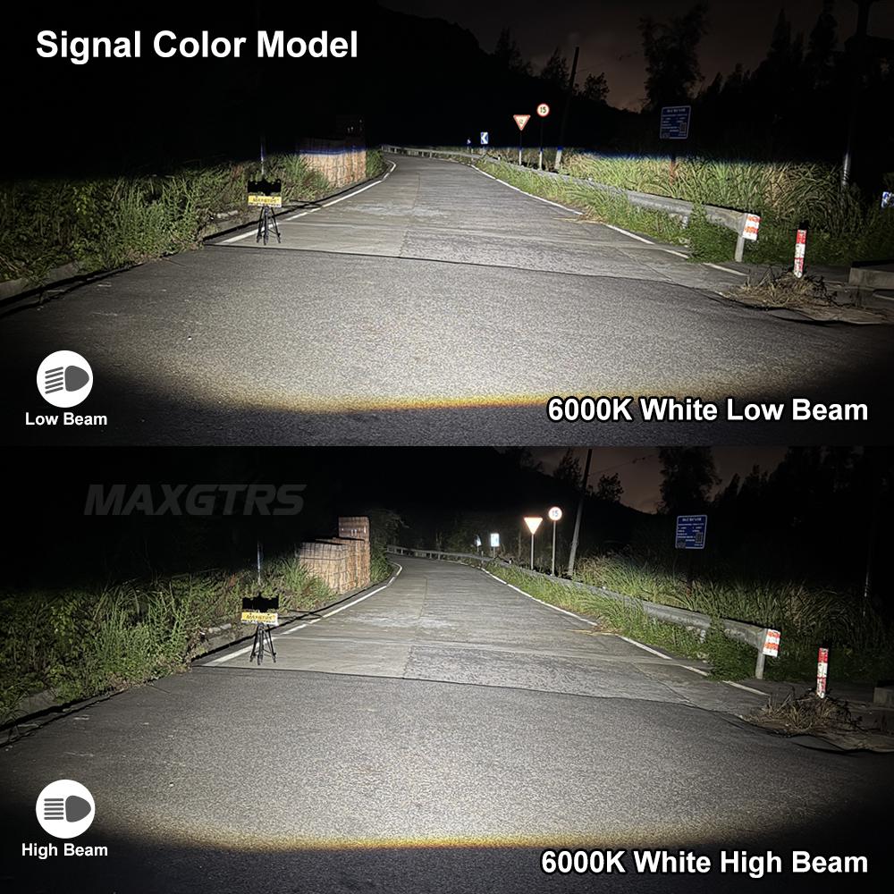 MAXGTRS 3.0 Inch Bi LED Projector Lens Fog Lights 6000K Lens Universal H8 Driving Light Lenses Spotlights