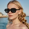 Rice nail square sunglasses new sunglasses European and American fashion versatile sunglasses ins Internet celebrity concave shape