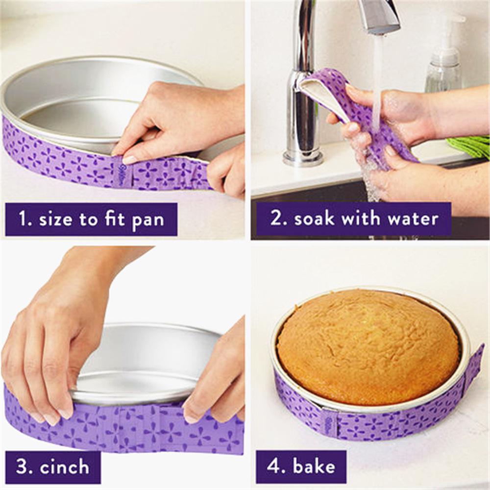 88cm Cake Strip Bake Even Strip Adjustable Bake Even Strip Belts for Even Baking Cake Pan Dampen Strips