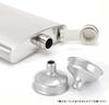Samcos Skittles Hip Flask 8oz with Funnel Stainless Steel Whiskey Sake Water Bottle Lightweight Easy To Carry Outdoor Plain Manly Cool Handsome