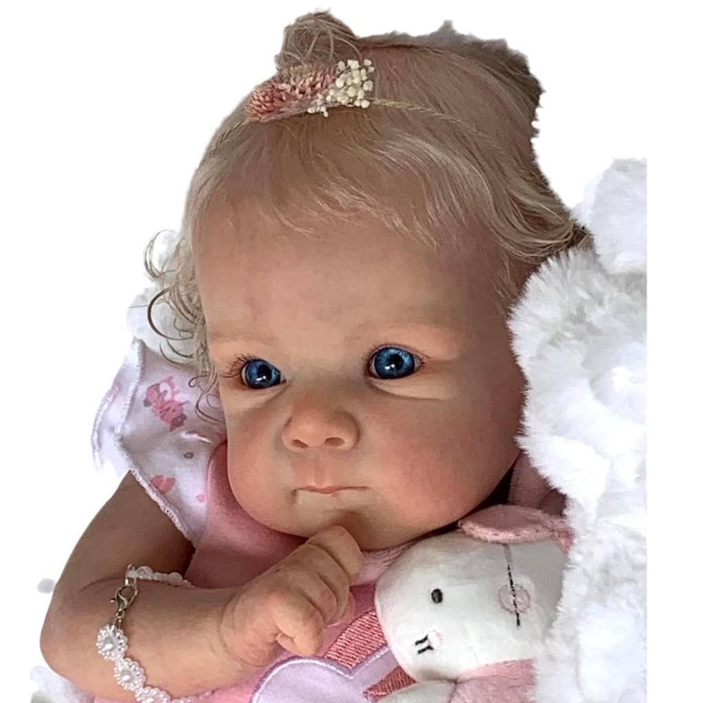 Silicone Baby Reborn Doll Realistic Vinyl Collectible Toy For Gift And Display