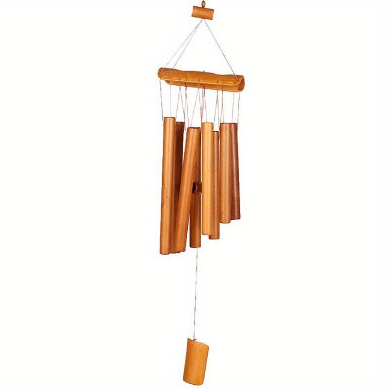 1Pcs Bamboo Decorative Craft Wind Chime Ornament, Halloween Gift Christmas Gift