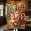 Christmas Plush Blanket Soft Comfortable All Seasons Perfect Sofa Office Naps Outdoor Travel Makes Great Gift