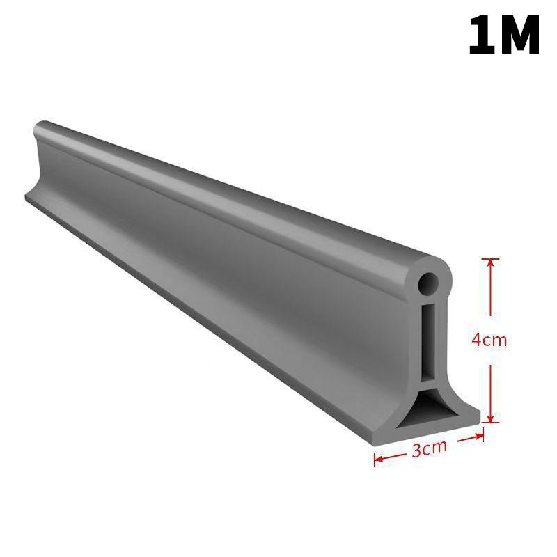 New Self-Adhesive Silicone Water Stopper Water Retaining Strip Bendable Bathroom Door Washing Machine Shower Dam Barrier