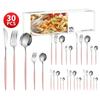 Stainless Steel 30-Piece Tableware Steak Knife, Fork and Spoon 5 Main Pieces Tableware Suit