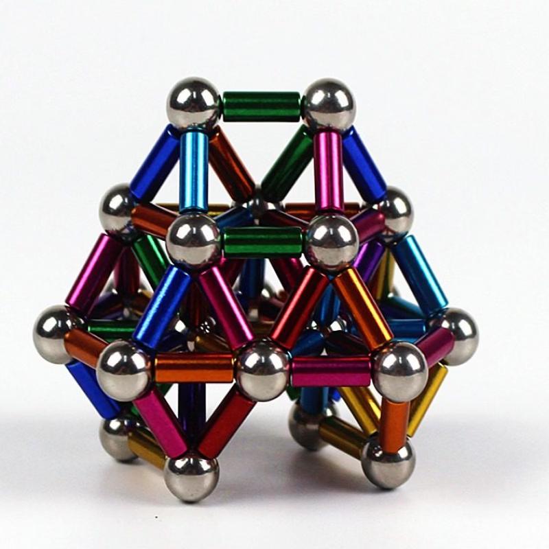 Colorful Magnetic Building Sticks & Balls Set