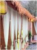 Green Gauze Curtain Gazebo: New Chinese Style Mesh for Outdoor Decor, Kindergarten Design, or Home Environment Arrangement.