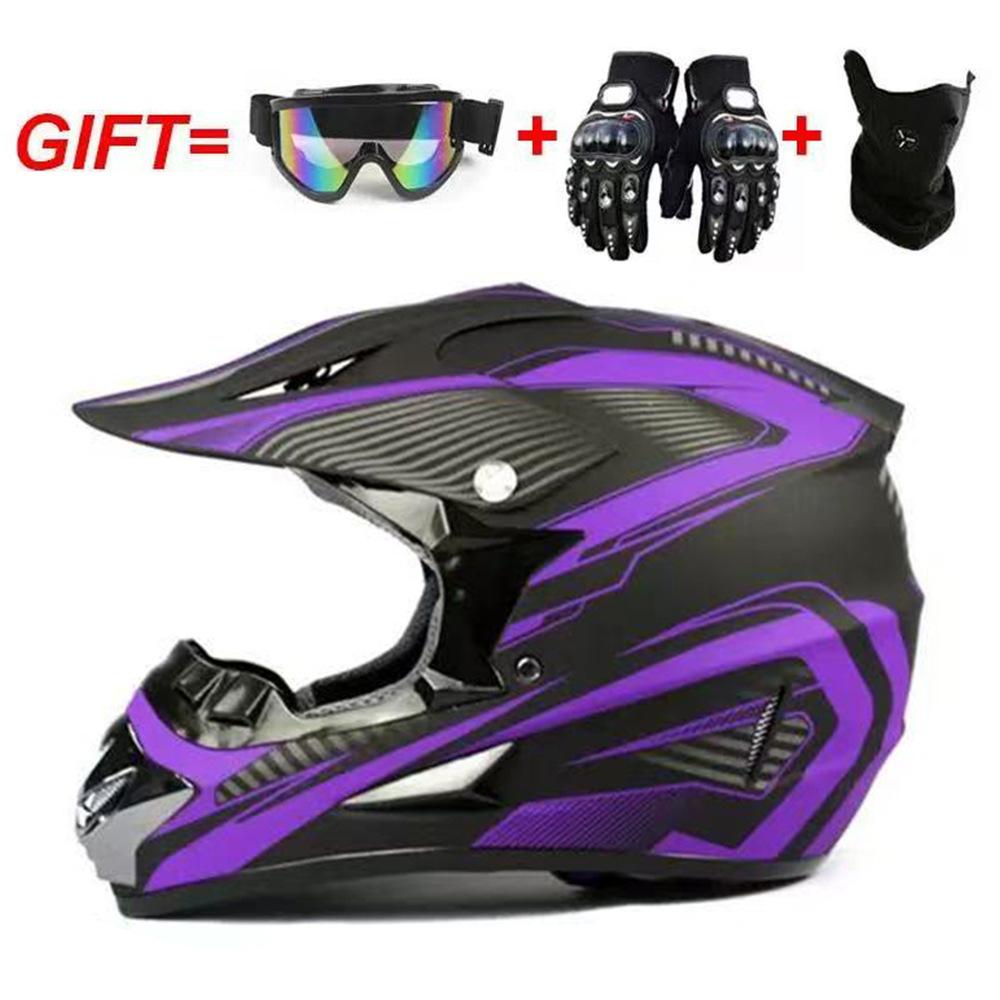 Cross-country motorcycle helmet for men, full-face helmet for ATV, mountain bike helmet, all-season universal kart helmet