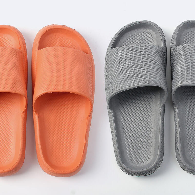 

You and Me Couple Slippers Set (Gray 270mm/Orange 250mm)