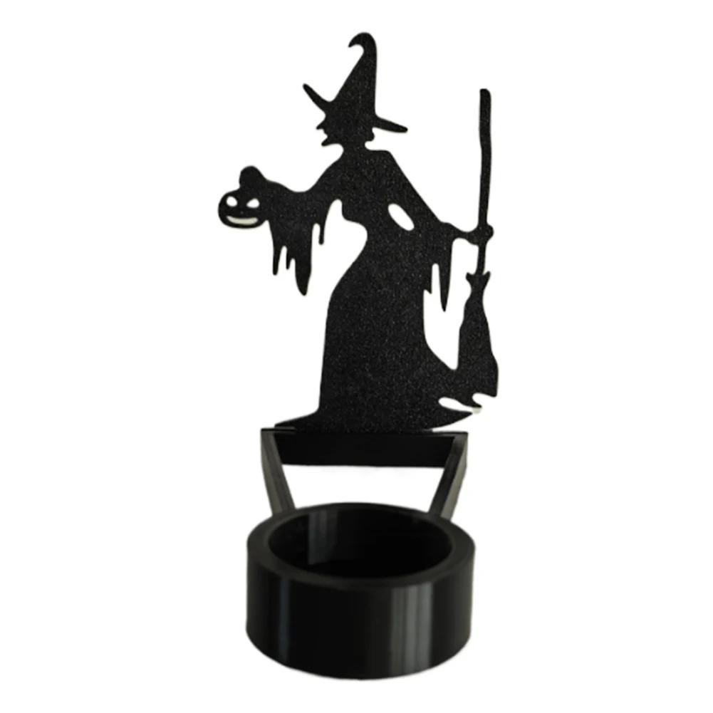 Halloween Horror Candle Holder Foldable Creative Candlestick Ornament Fun Creepy Desktop Decoration Atmosphere Arrangement Craft