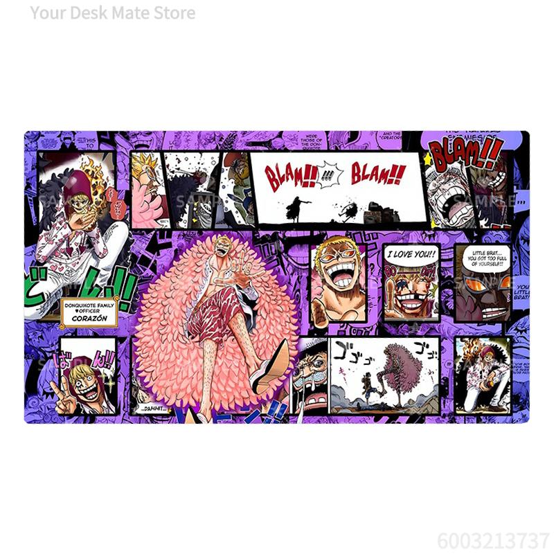 8 Models Diy One Piece Uta Ace Luffy Card Battle Mat Opcg Doflamingo Yamato Single Player Board Game Card Battle Card Pad
