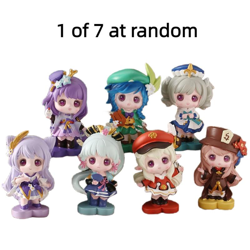 

Genshin Shark Impact Собака Сюрприз в Слепой Коробке Коллекционная Случайный Выбор Фигурка Игрушки Genshin Impact