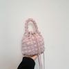 Cute Fresh Bubble Bag Fashionable New Style Pleated One Shoulder Crossbody Bag Personality Ins Bucket Women