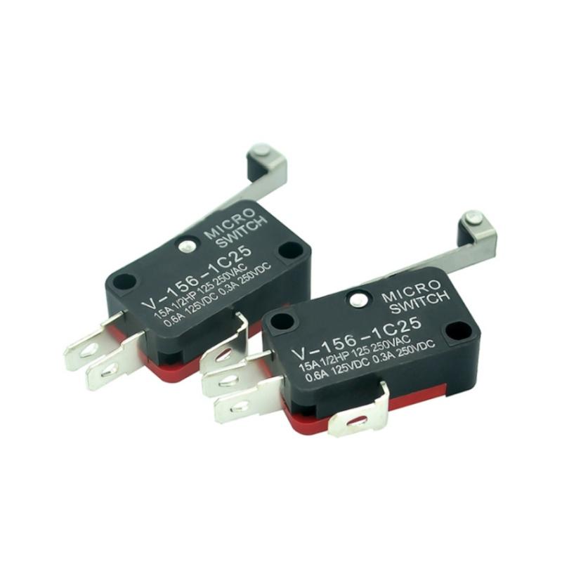 1PCS V-156-1C25 15A The Micro Switch, Push Button SPDT Momentary Snap Action Limit Switch, Travel Switch