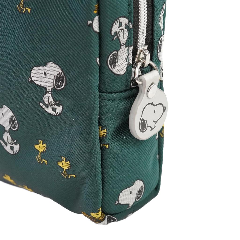 PEANUTS Cosmetic Pouch and Woodstock PND50256 Green (Snoopy design)