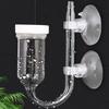 Glass Co2 Diffuser Aquarium Spiral Carbon Atomizer Diffuser with Suction Cup for Aquarium Fish Tank Accessories