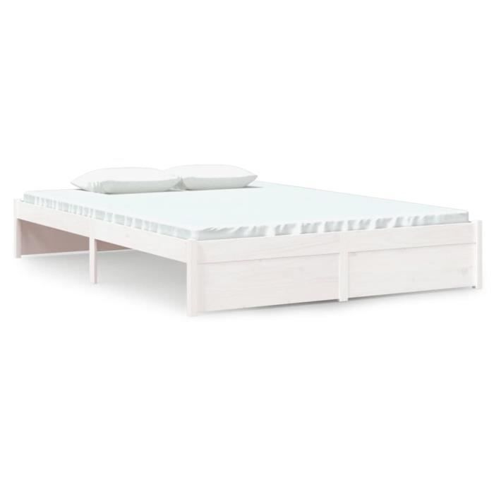 VidaXL Bed Frames White Solid Wood 140x200 Cm 814950