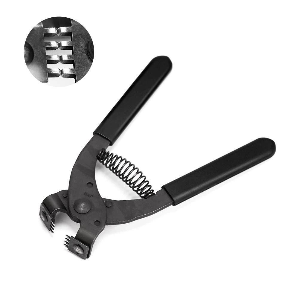 Carbon Steel Hole Punch Pliers Pricking Iron 4mm Silent Leather Hole Punch Belts Straps Eyelet 4 teeth