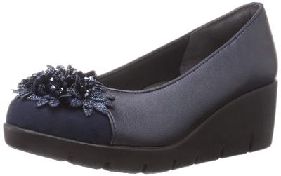 Made In Beautiful Casual Thick Cm [First Contact] Pumps, Japan, Legs, Pumps, Women's, Sole, IM39618, Navy, 22.5