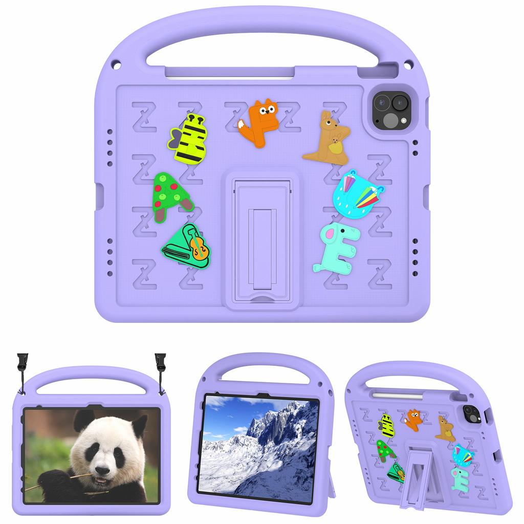 For iPad Pro 11 (2022)/(2021)/(2020)/(2018)/Air (2022)/(2020) Case Cartoon Design EVA+PC Tablet Cover