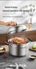 Supor Multi-Purpose 304 Stainless Steel Steamer Pot with Thickened Composite Bottom, 22/24cm - Ideal for Fish and Soup.