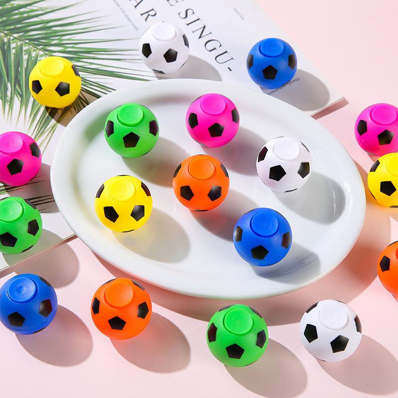 Creative Multi-color Soccer Shaped Plastic Gyro Children Toy For Young Children