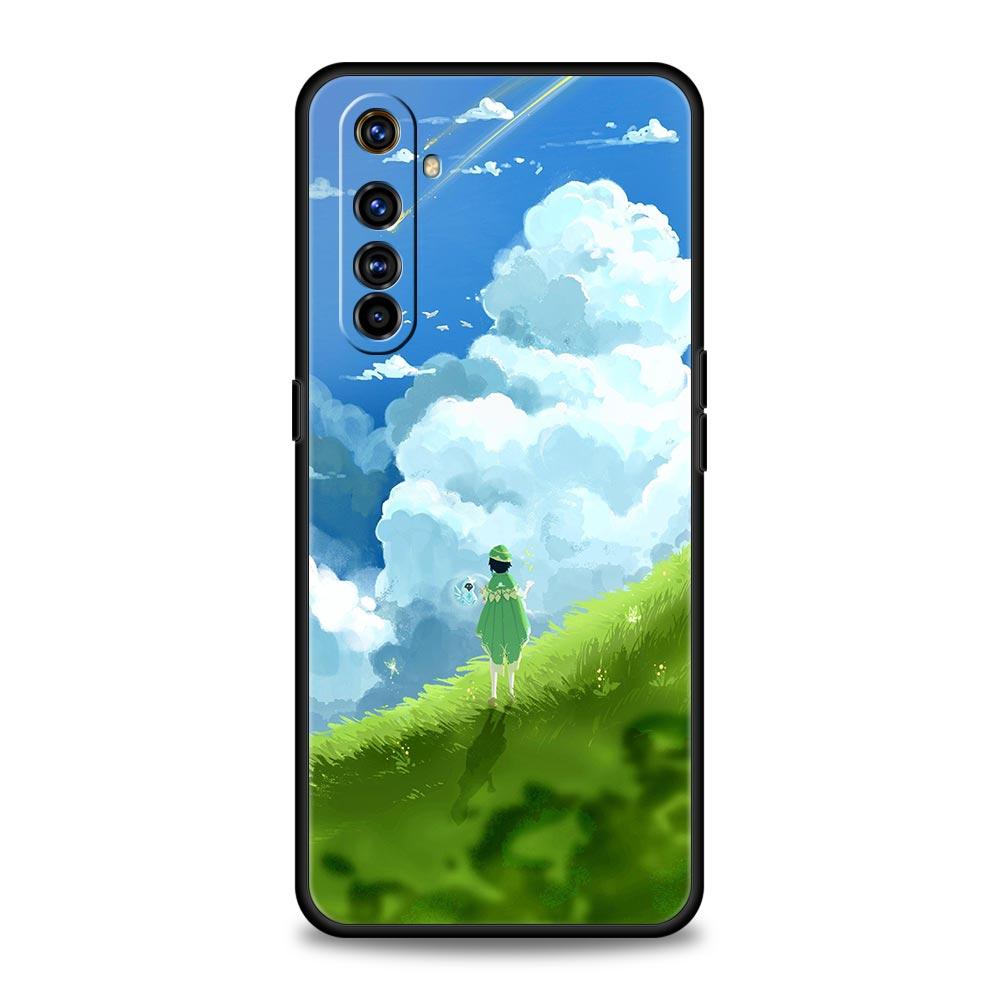 Phone Case For Realme 12 11 10 9 8 5G 7 6 GT5 GT3 GT2 Pro Plus C21 C11 C25 C35 GT Neo 2 3 3T 5 Cover Genshin Impact Landscape