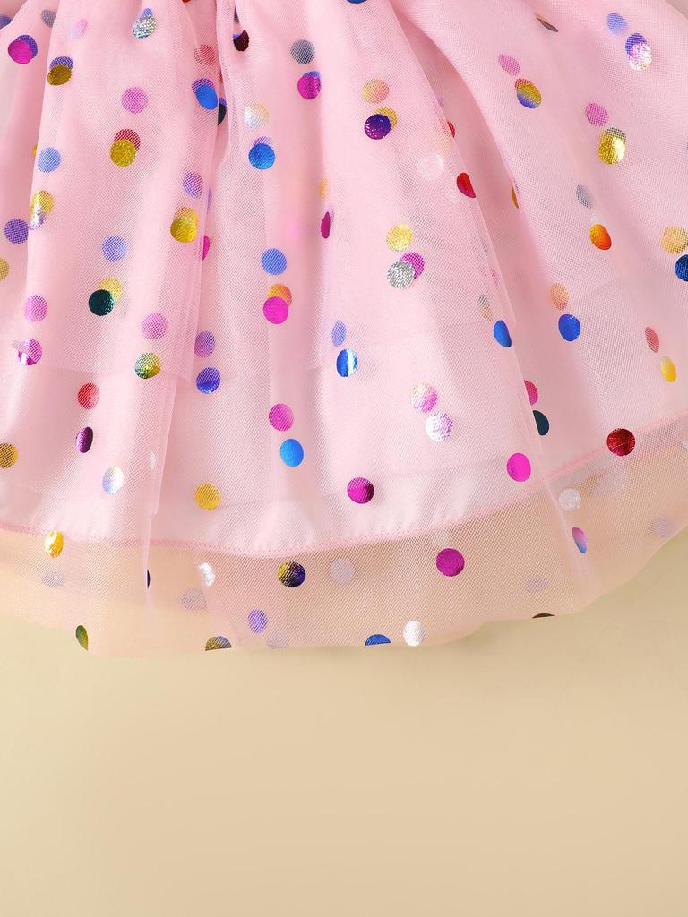 Fashion Summer Baby Girl 2PCS Outfit Set Cute Egg Print Ruffle Sleeve Bodysuit+Tulle Tutu Skirt for 0-2Y Toddler Casual Clothes