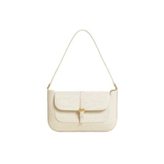 Women Shoulder Bag with Handle Color Green and White Fashion New