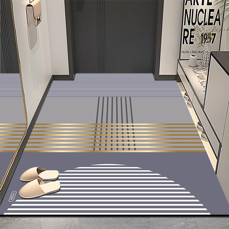 

Коврик для входной двери из хрустального велюра с мультяшным рисунком для ванной комнаты, водопоглощающий, противоскользящий коврик для декора дома 40x60cm 16x24inch