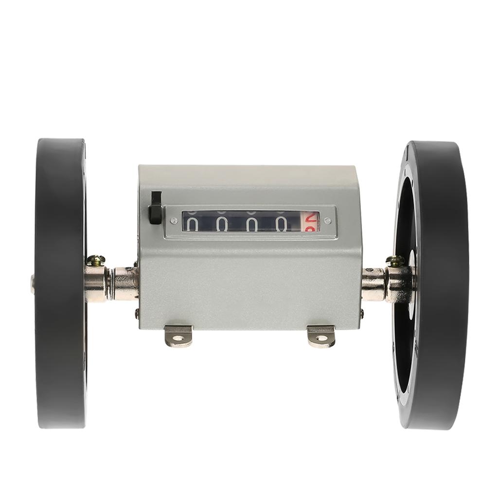 Digital 5-digit Rolling Wheel Counter 0- 9.9 Counting Range Roll Type Length Counter . Speed 350 Rpm Rolling Wheel Measuring Counter with Reset f