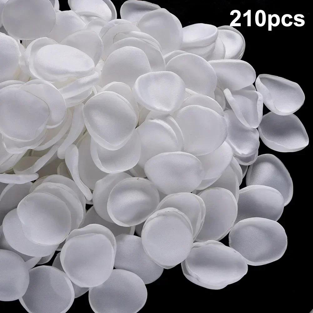 DIY Handmade Rose Petals For Weddings - 210 Pcs In 5 Elegant Colors For Home Garden Decor Accessory
