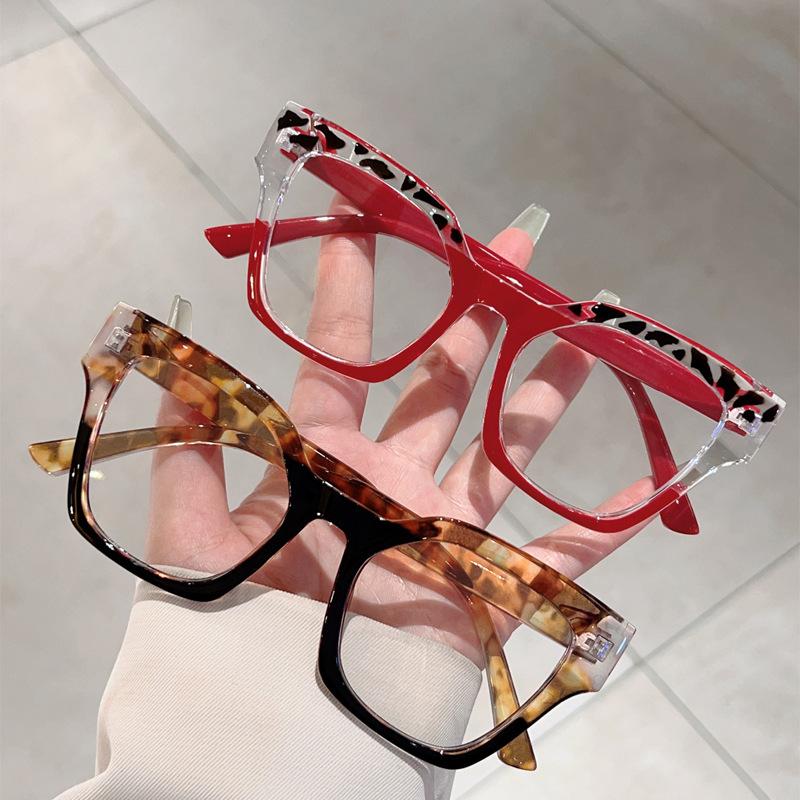 New personalized color matching cat eye anti-blue glasses fashionable commuting elegant and versatile can be matched with degree flat glasses