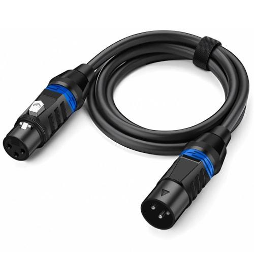 8m XLR Microphone Cable, Canon Cable, Microphone Extension, 3-Pin XLR Male To Female, XLR Balanced Connection, for Professional Recording, Compatible