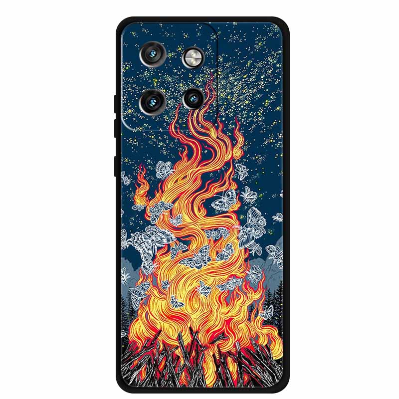 Soft Case For Motorola Moto G75 5G Cover Silicone Print Starry butterfly TPU Soft Phone Cases for Moto G75 Colorful TPU G75 Capa
