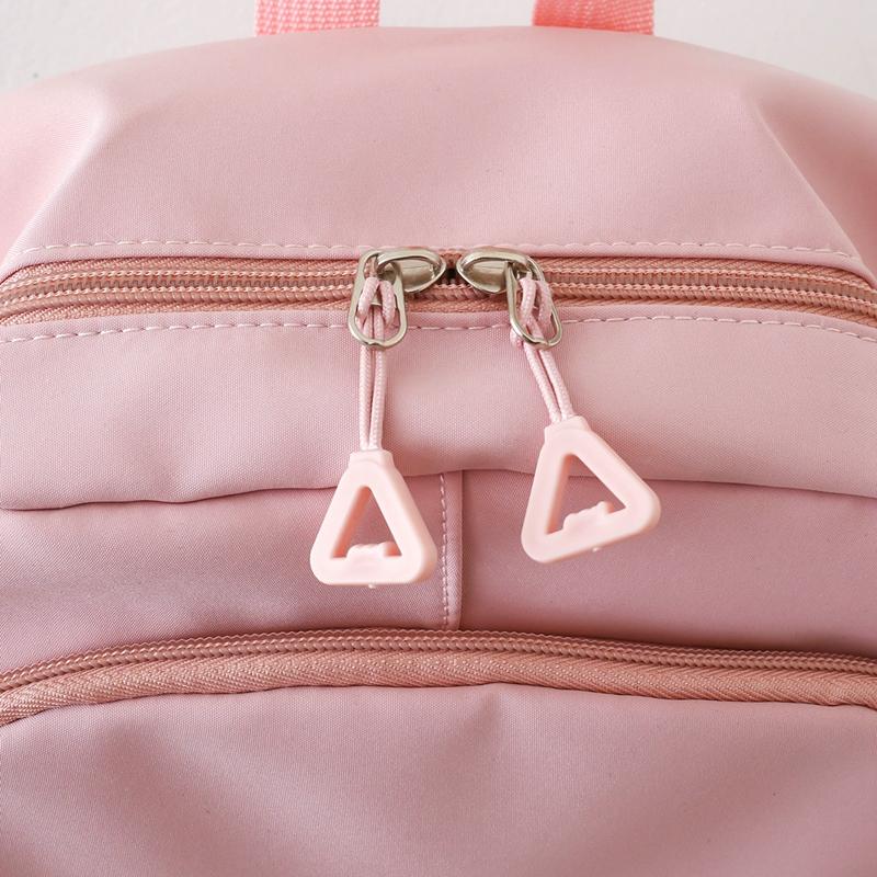 Fire-delt ryggsekksett Dame Campusryggsekk Ensfarget Student Skolesekk