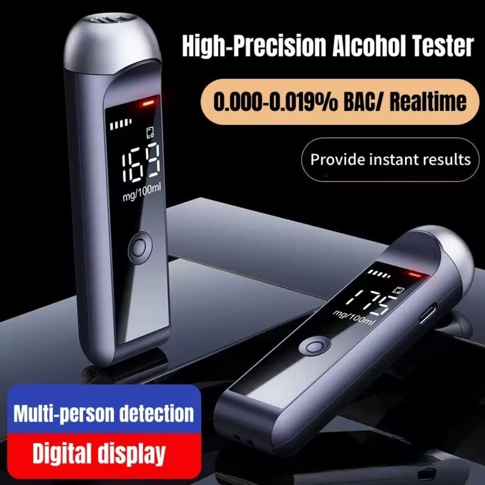 Fast Response Alcohol Breathalyzer Tester Professional Breathalyzer  Car Driver Safety