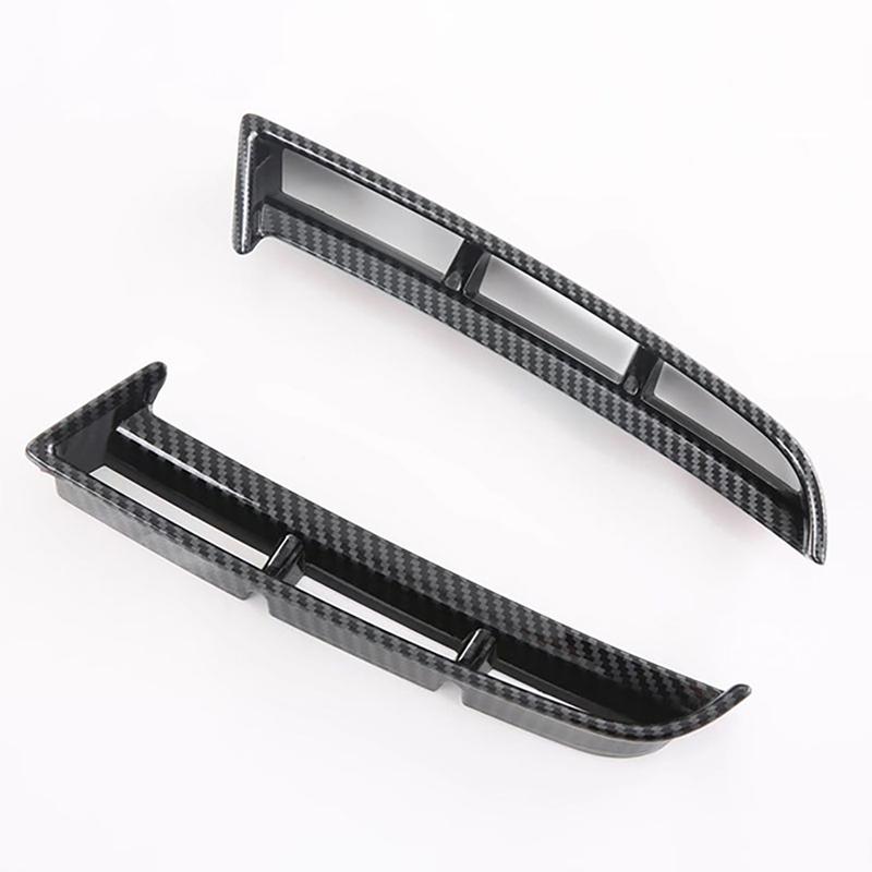 Per Hyundai Tucson NX4 Copertura Fari Fendinebbia Anteriori Modanatura Paraurti Sopracciglio Palpebra Decorazione Cromo Fibra di Carbonio