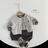 Striped Casual Long Sleeve Basic T Shirt For Boys And Girls Kids Top