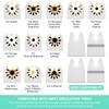 20/10Pcs Oscillating Blade Tool Scraper Stainless Steel Flexi Multitool Scraper Blade for Removing Tile Glue Paint Caulk Sticker