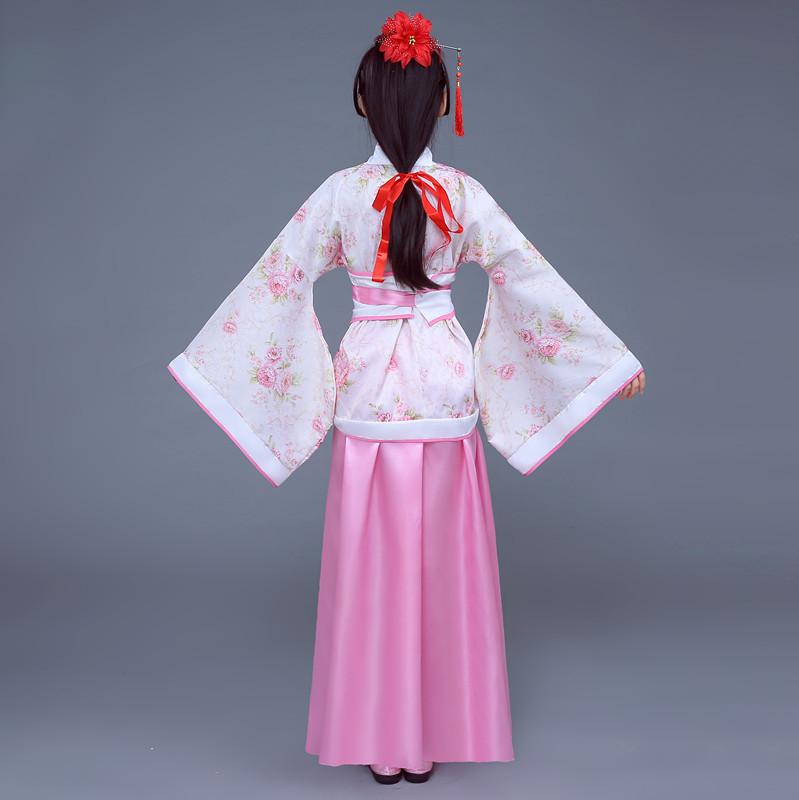 Copii Fete Hanfu Haine de Performanță Haine Dans Clasic Hanfu Stil Chinezesc