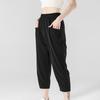 Women S Plus Size Straight Leg Thin 3 4 Length Casual Pants