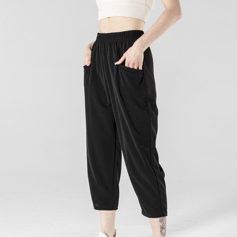 Women S Plus Size Straight Leg Thin 3 4 Length Casual Pants